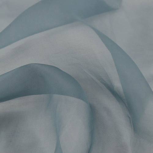Deep Cool Grey Silk Organza 72904