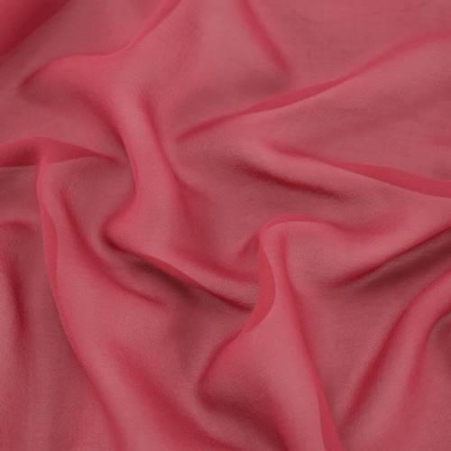 Garnet Red Silk Chiffon 72940