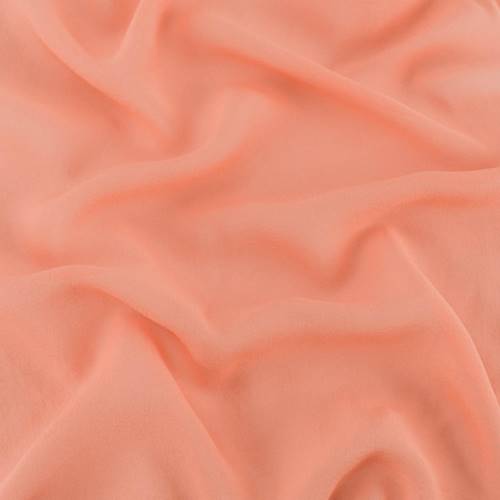 Bright Nectar Orange Silk Chiffon 73003