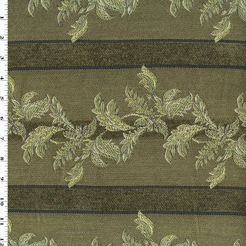 Moss Green/Multi Michael John Venetian Jacquard Deco Fabric DFW54130