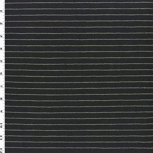 Black/Ivory Revolt Onyx Stripe Woven Home Decorating Fabric DFW54760