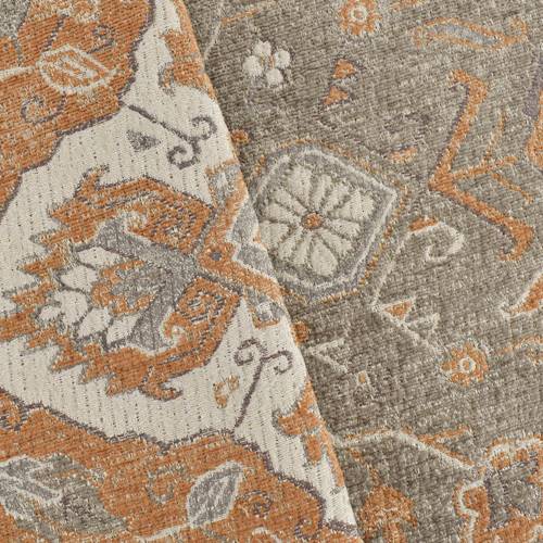 Rust Orange/Multi Budapest Fresco Decor Fabric DFW54828