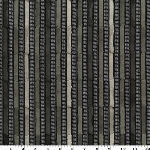 Mocha Taupe/Black/Multi Romina Stripe Circle Decor Fabric DFW54841