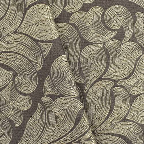 Bronze/Beige Valdese Georgette Cognac Jacquard Decor Fabric DFW54846
