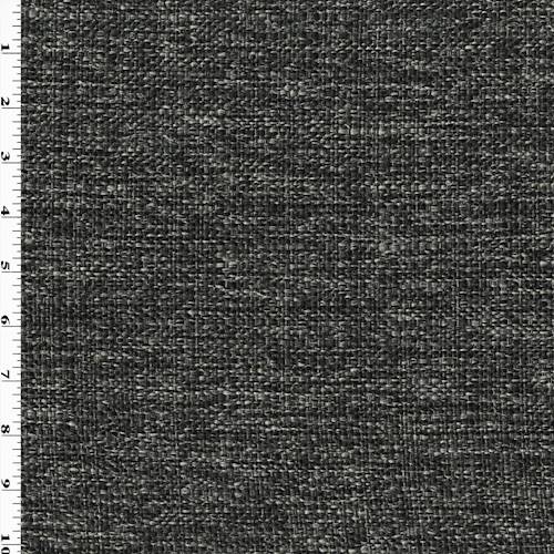 Noir Black/Gray Sugarshack Texture Woven Decorating Fabric DFW54860