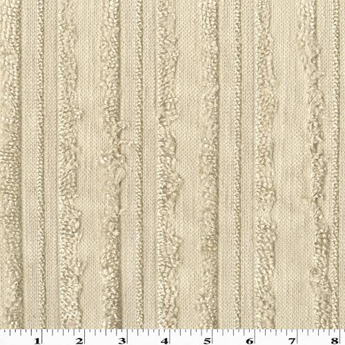 Cream Ivory Novelty Stripe Home Decorating Fabric DFW54247