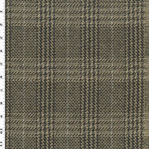 Brown/Beige/Multi Wool Glen Plaid Jacketing 75162