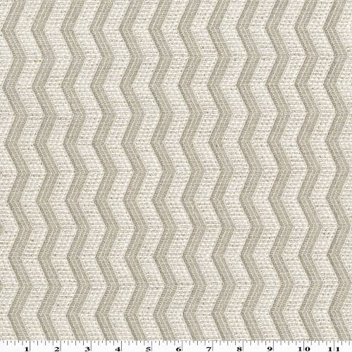 Taupe Beige/White Chevron Jacquard Home Decorating Fabric DFW54340