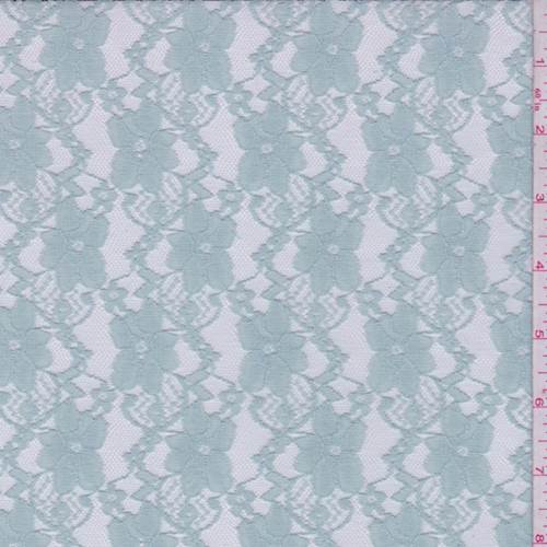 Seafoam Floral Stretch Lace
