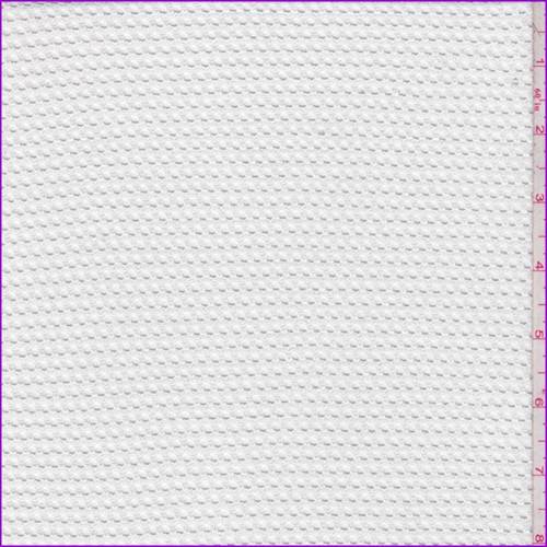 White Rayon Mesh Knit
