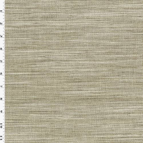 Brown/Ivory Slub Texture Home Decorating Fabric DFW54389