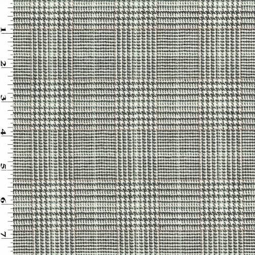 Black/Ivory/Multi Glen plaid Jacketing 75944