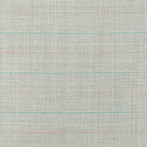 Taupe/Ivory/Multi Wool Plaid Suiting 75956