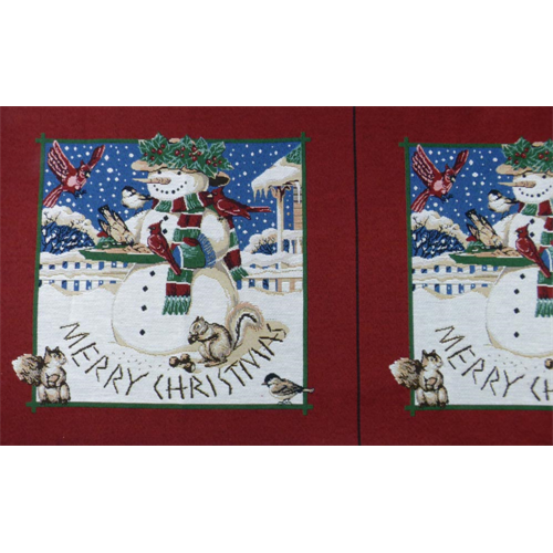 *1 PANEL--Multi Christmas Snowman Tapestry Decorating Fabric