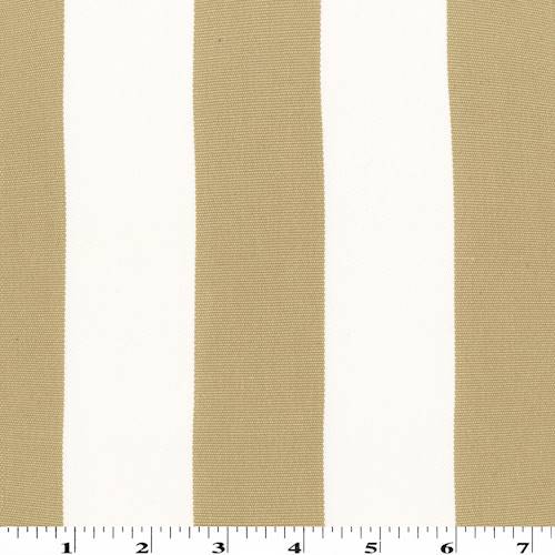 Tanned Beige/White Indoor/Outdoor Stripe Decorating Fabric dfw54406