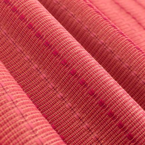 Deep Coral/Red Rib Stripe Home Decorating Fabric dfw54410