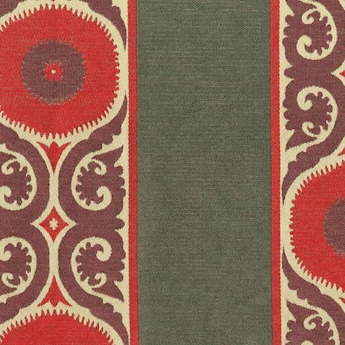 Maroon/Deep Gray Stripe Baroque Jacquard Decorating Fabric DFW54466