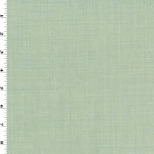 Spa Teal Green/Ivory Wool Heathered Gabardine Suiting 76114