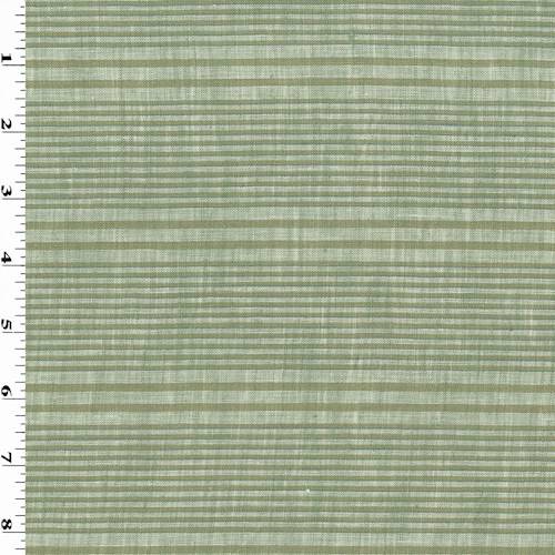Gray/Taupe/Ivory Stripe Linen Blend Shirting 75982