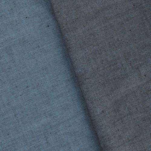 Black/Blue Tropical Wool Blend Twill Gabardine Shirting 76019