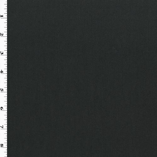 Night Black Wool Blend Twill Jacketing 76770