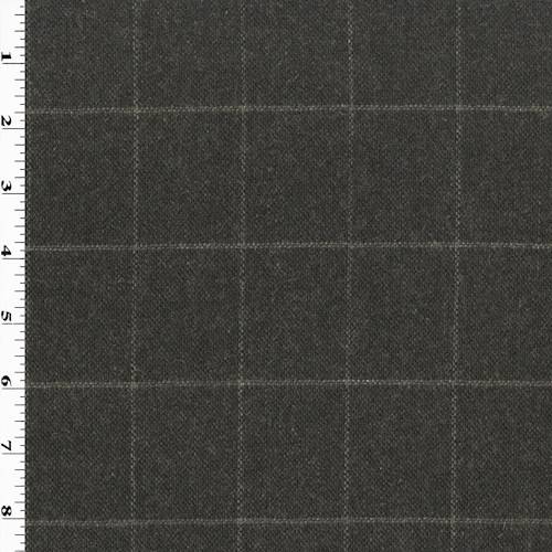 Brown Wool Blend Grid Jacketing 76788