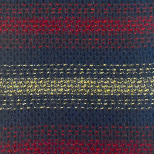 Navy/Red/Yellow Brushed Stripe Texture Dobby Coating 76274