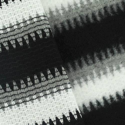 Black/Gray/White Brushed Zig Zag Stripe Jacketing 76556
