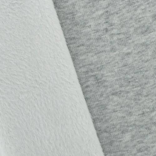 Heather Gray/White Micro Fleece 76538