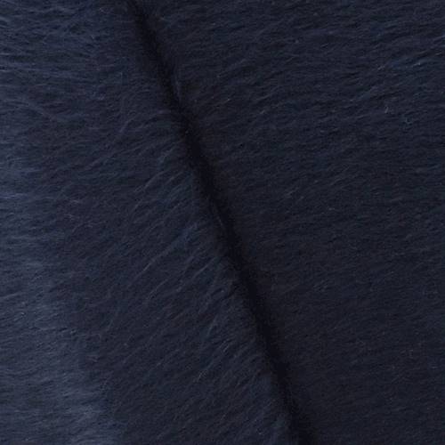 Navy Blue Faux Fur Knit Jacketing 76650