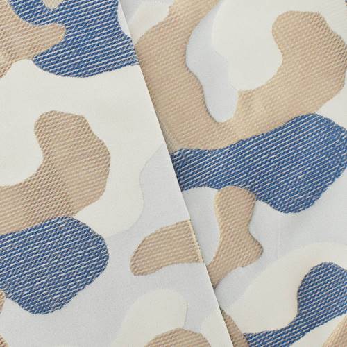 Copper/Navy/Multi Camouflage Jacquard Matelasse 76677