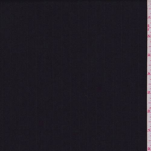 Night Black/Gray Wool Blend Pinstripe Dobby Suiting 76748