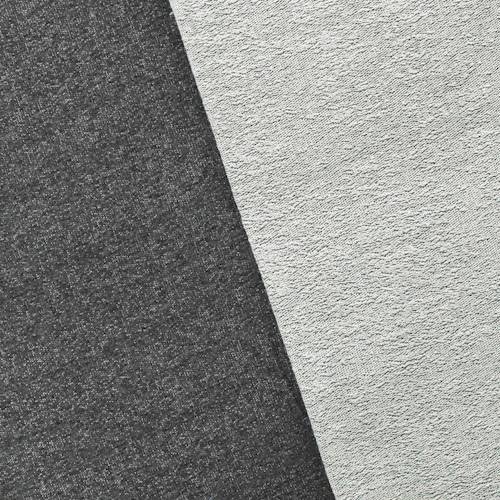 Charcoal Gray/White Texture Baby Terry Knit 76643
