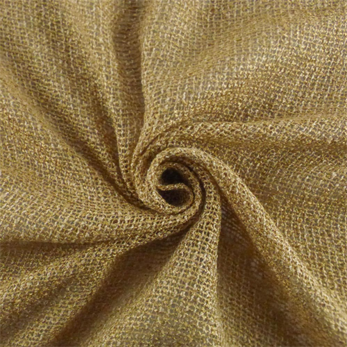*1 YD PC--Golden Beige Rayon/Linen Boucle Netting