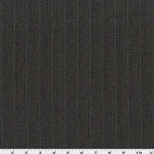 Black/Brown/Gray Wool Stripe Twill Jacketing 76835