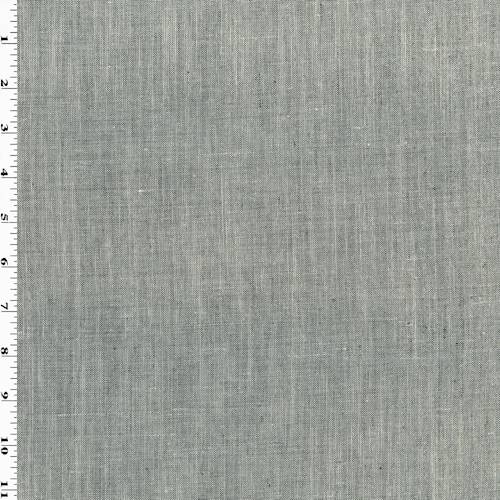 Black/White Slub Texture Linen Blend Shirting 76815