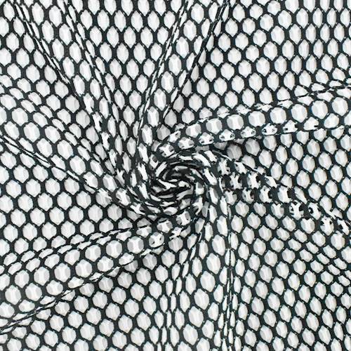 Black/White Double Athletic Mesh 76607