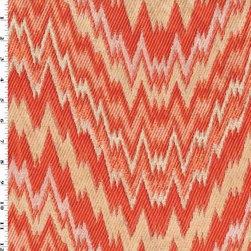Orange/Multi Contemporary Jacquard Home Decorating Fabric DFW54684