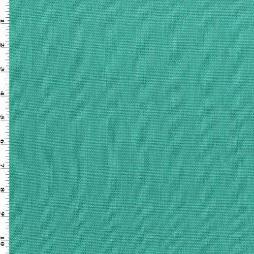 Turquoise Linen Slub Woven Home Decorating Fabric DFW54729