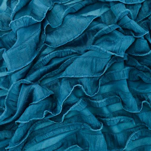 Wave Blue Ruffle Knit 77317