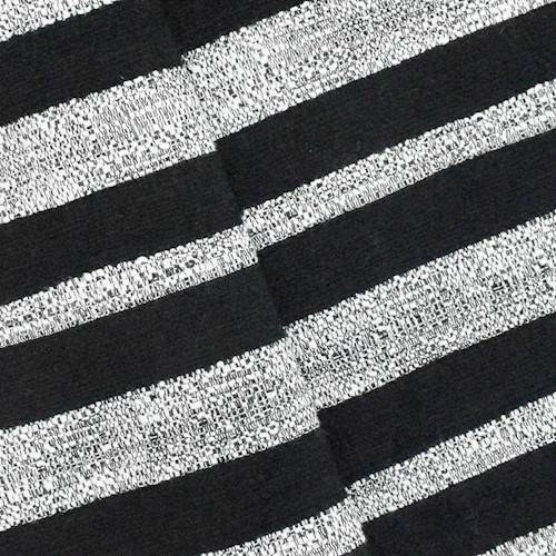 Black/White Cotton Blend Stripe Static Dobby Jacketing 77134