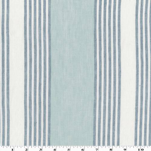 Blue/White Stripe Linen Blend 77112