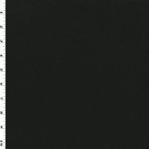 *1 1/2 YD PC--Night Black Wool Gabardine Suiting