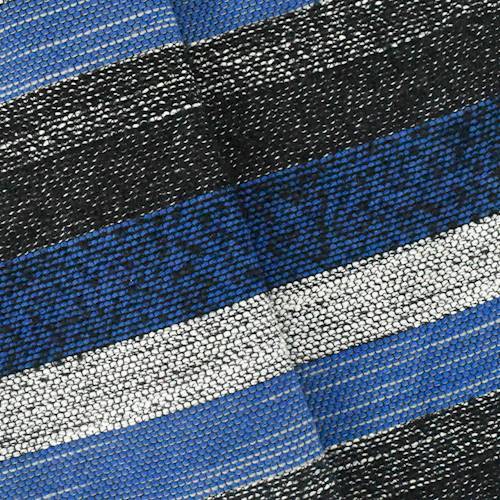 Blue/Black/White Texture Stripe Slub Jacketing 77591
