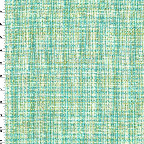 Teal/White/Green Texture Dobby Jacketing 77672