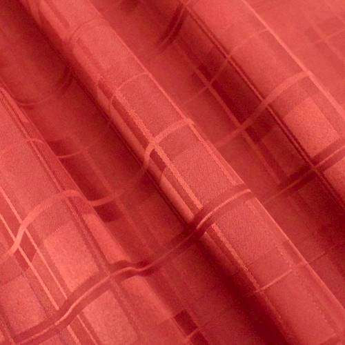 Brick Red Plaid Damask 77558