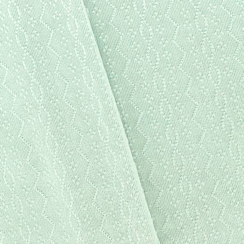 Spa Green Chevron Dot Pointelle Slinky Knit 77573