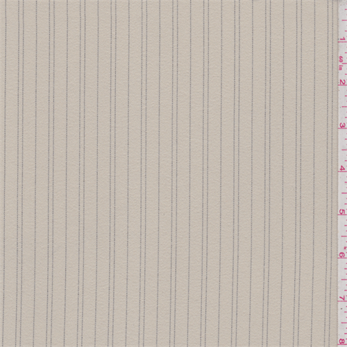 *7/8 YD PC--Beige Stripe Gabardine