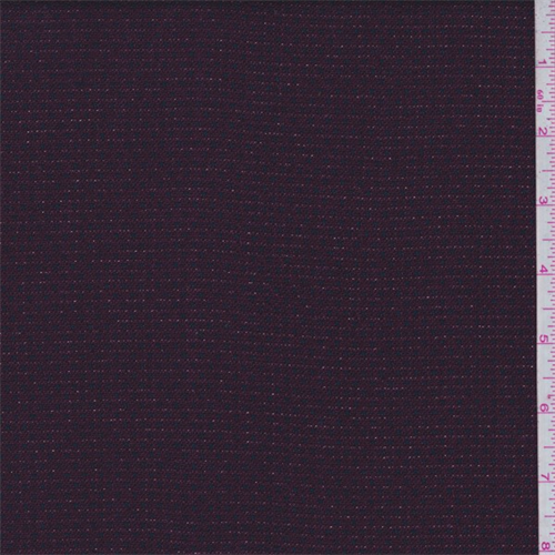 *1 5/8 YD PC--Maroon/Navy Stripe Suiting