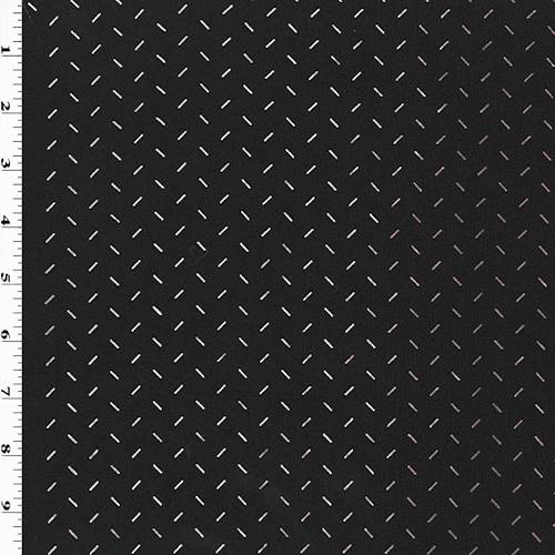 Black/White/Mauve Gray Sprinkle Print Slinky Knit 77978